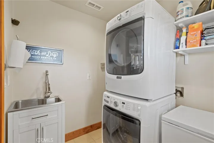 Inside laundry room in house