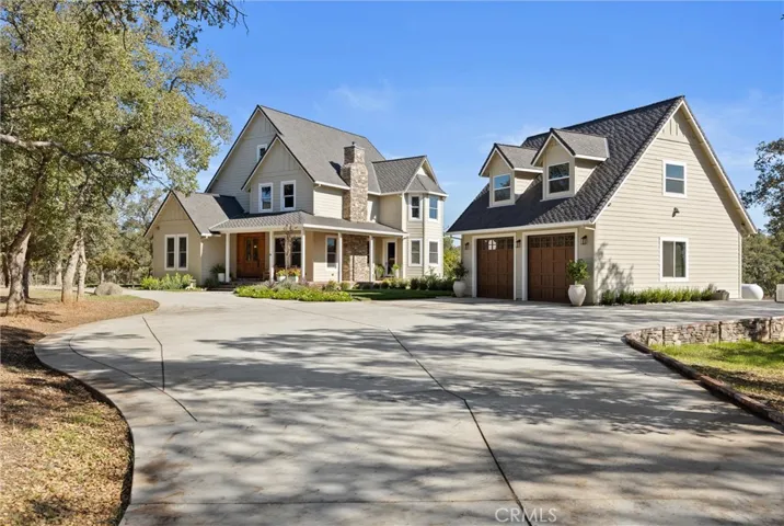 Drive up to the house and garage