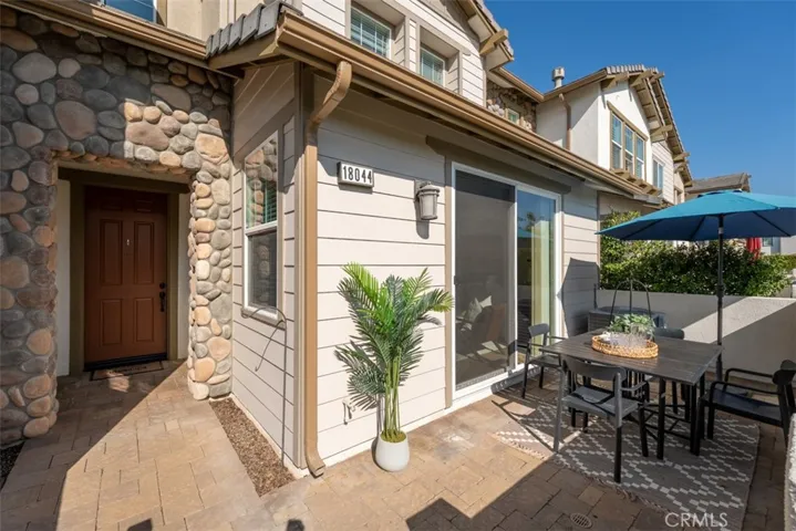 Inviting entry and patio