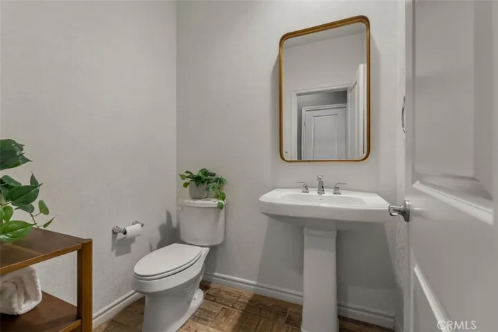 Downstairs powder room