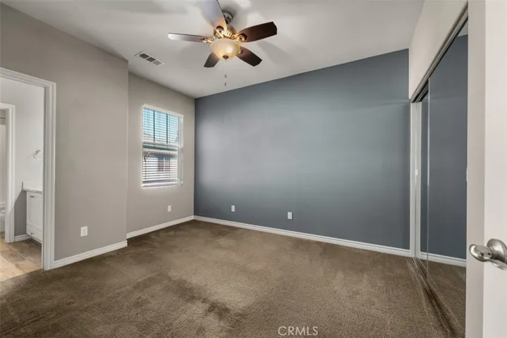 Secondary bedroom with jack and jill bathroom
