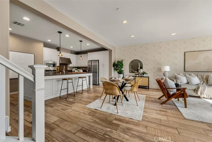 Step inside the open concept living space