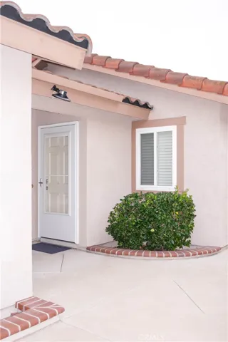 Front view of home entry way