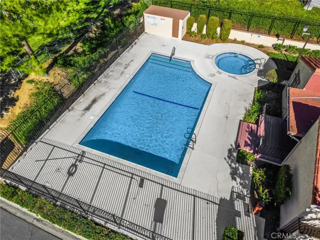community pool steps away