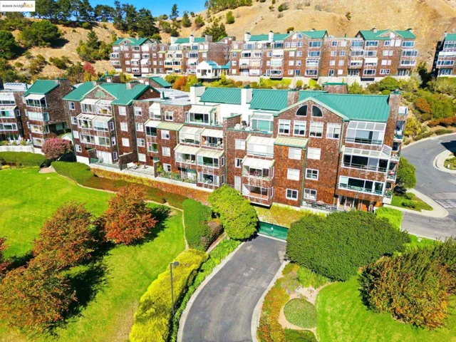Aerial view of apartment complex