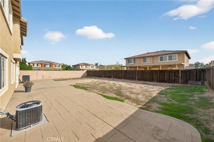 Endless options with this large, open patio