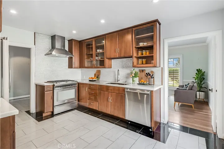Remodeled kitchen