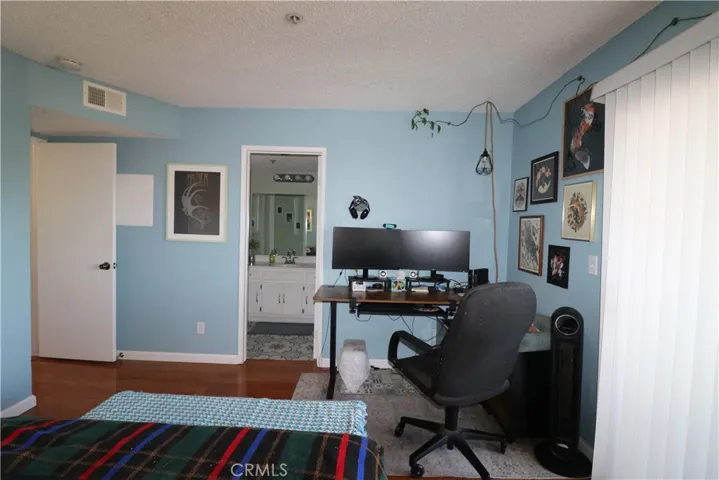 Looking towards the bathroom