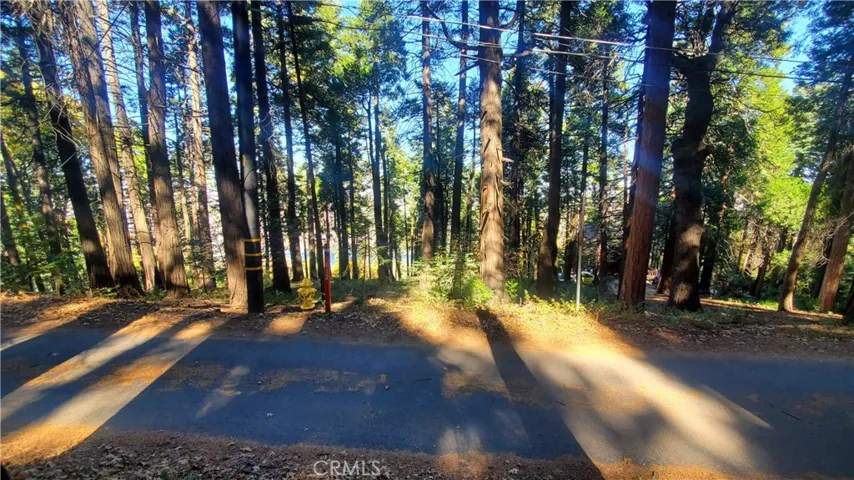 Paved road, partially treed lot.  Spectacular views!