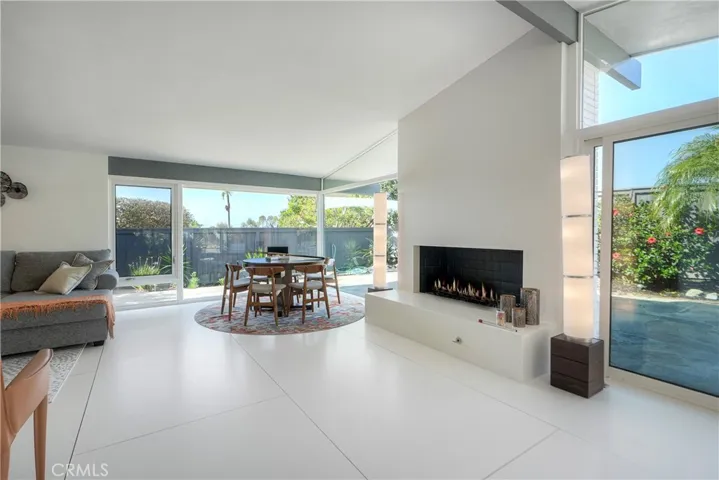 Extensive floor to ceiling dual paned windows bring the outdoors into home