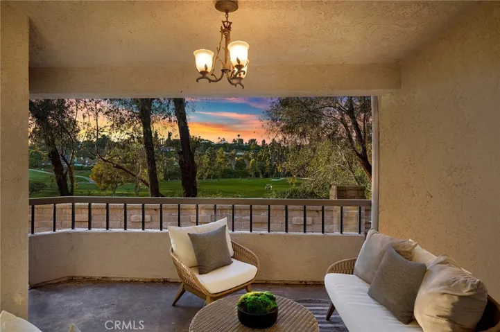 Step outside to enjoy the private patio AND VIEW
