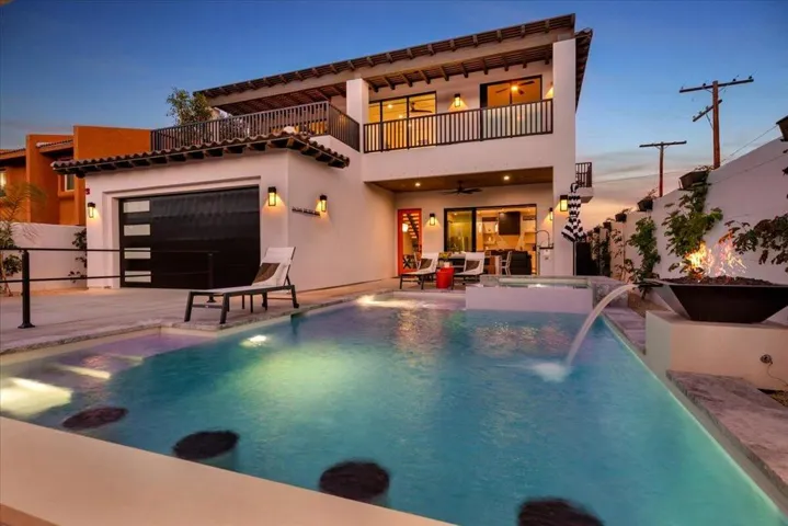 Pool View at Twilight