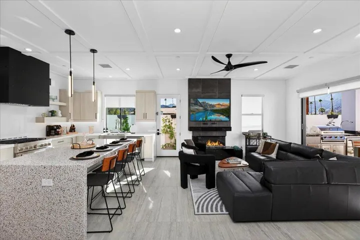 Kitchen and Living Room
