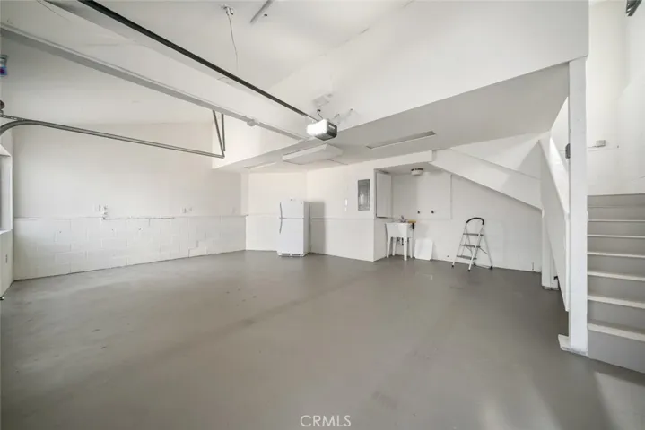 Finished two car garage.