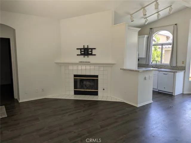 Family room with cozy fireplace!