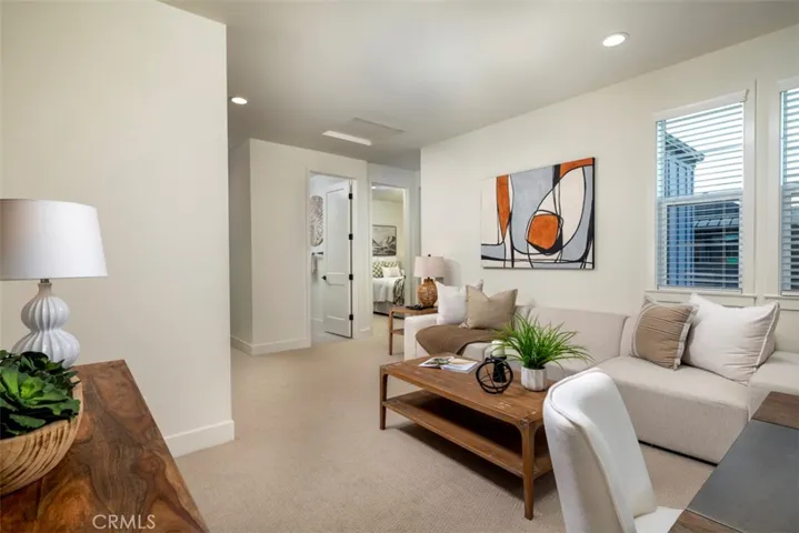 Model home interior loft