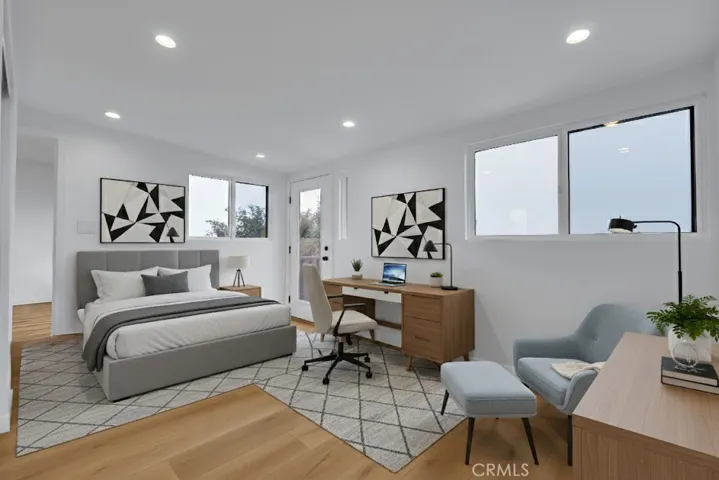 Virtually Staged - Converted Sunroom - to Bedroom/Office combo with views.