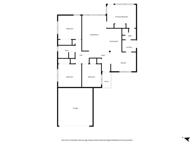 Floor Plan of 1,394 Sq. Ft. of living space.