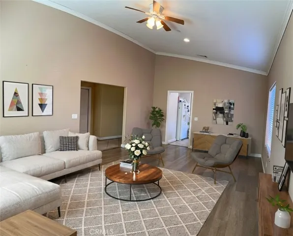 Formal Living/Dining area virtually furnished