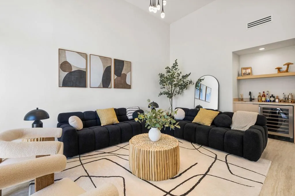 4 living room facing sofas