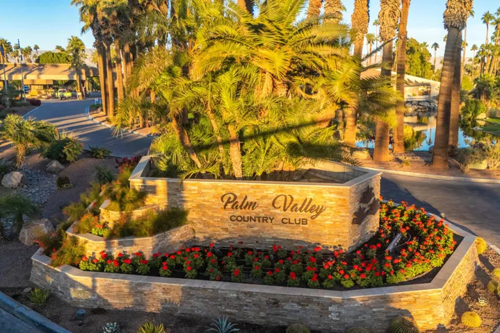 Palm Valley CC - Aerial Entrance Sign