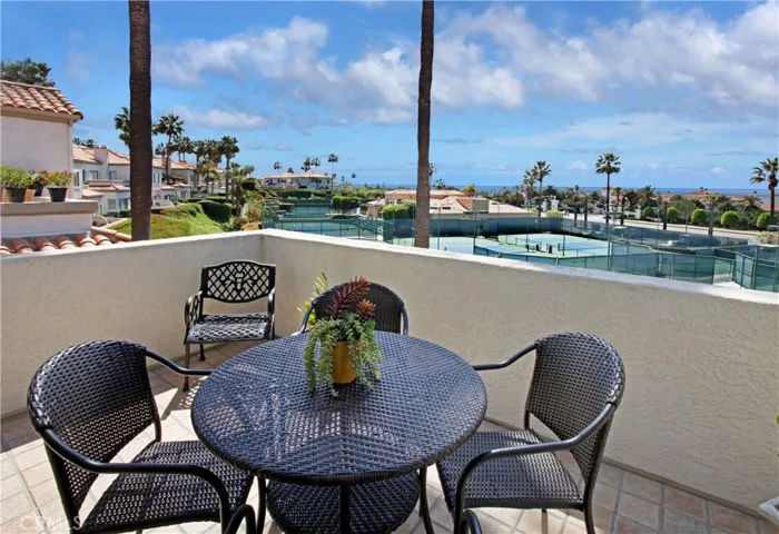 Enjoy watching tennis matches, ocean and Catalina Island views while the palm trees sway in the breezes.