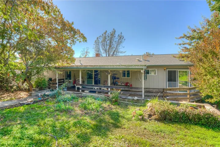 Back yard, deck