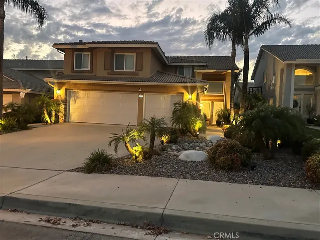  front of garage and  side yard lights