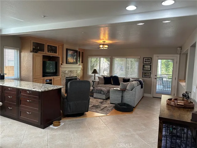 view from Kitchen  open space  to family room
