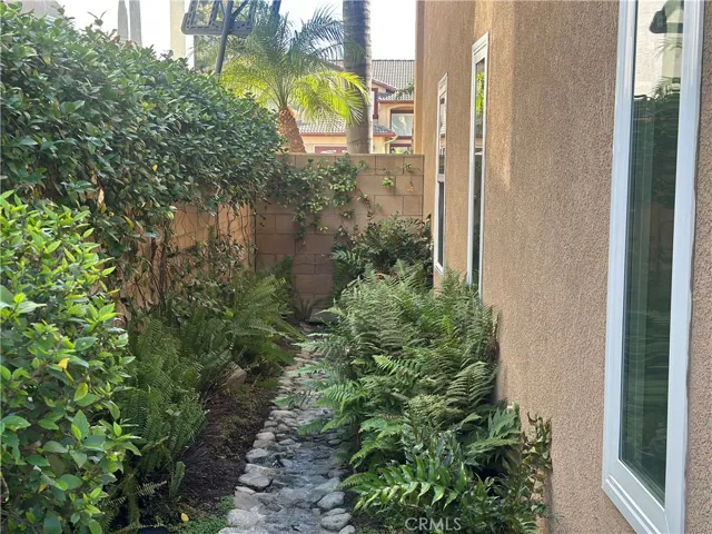  closer view of side yard left side