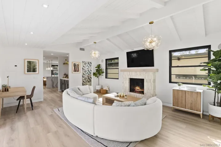 Large living room with open concept and inside-out flow.
