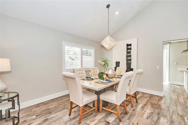 Formal Dining Area with Chandelier