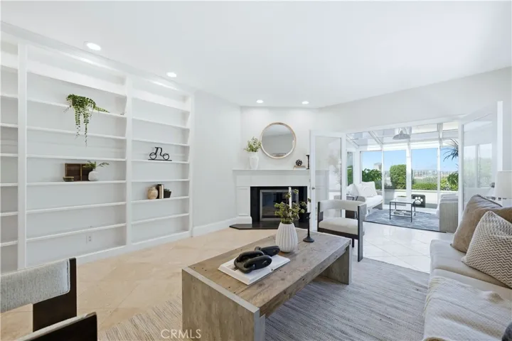Tons of shelving in the living spaces