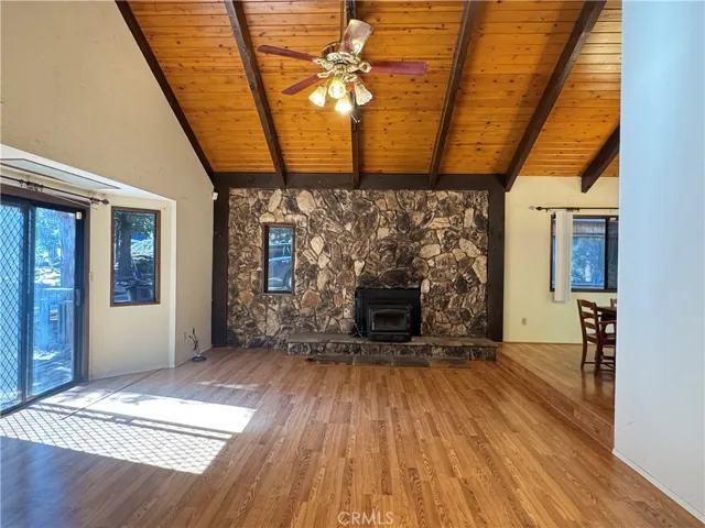 Upstairs Living Space with Wood Burning Stove