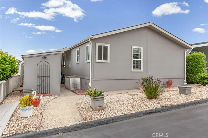 Low maintenance exterior, back of property