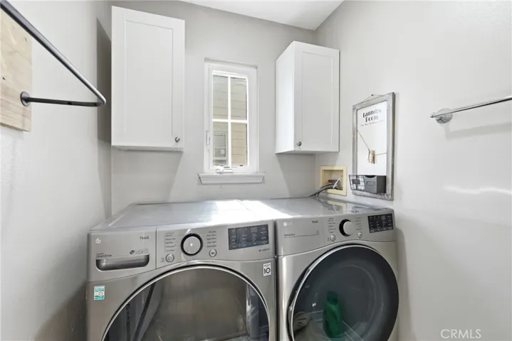 Upper level laundry.