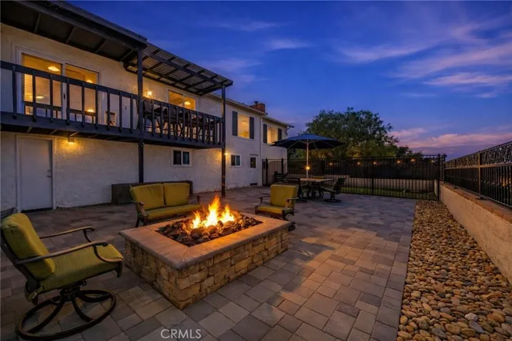 Outdoor Living Area with Fire Pit