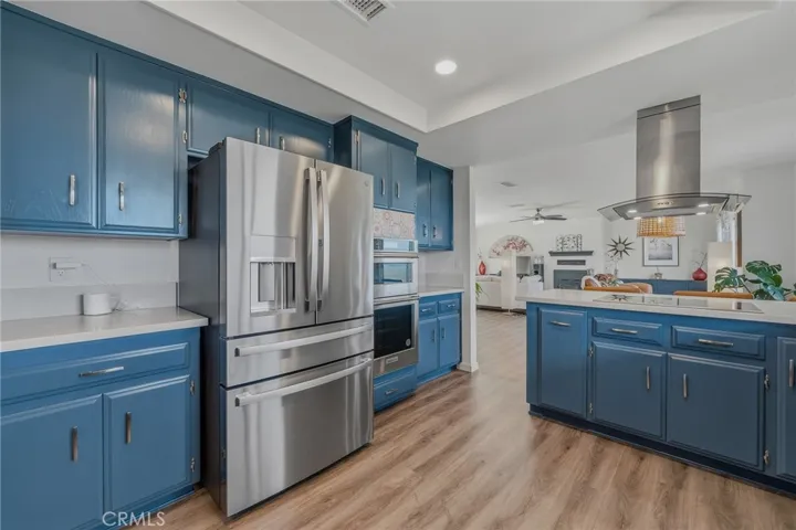 Kitchen Interior-Stainless Steel Appliances w/Quartz Countertops