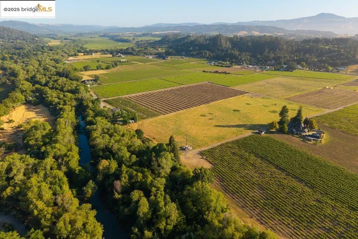 View of rural area featuring large plots for crops