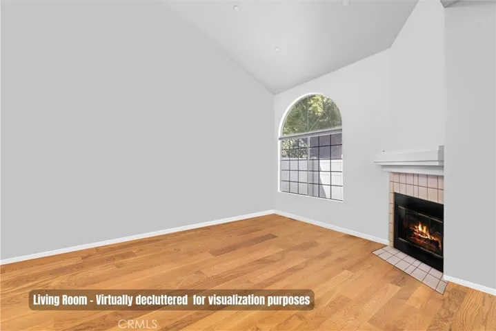 Living Room - Virtually decluttered for visualization purposes