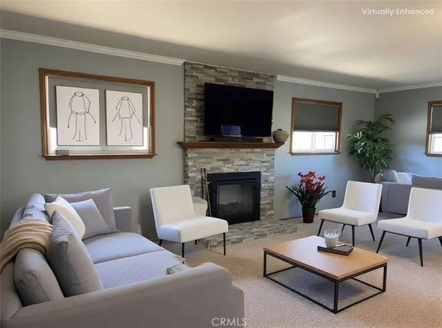 Guest home virtually staged by agent.