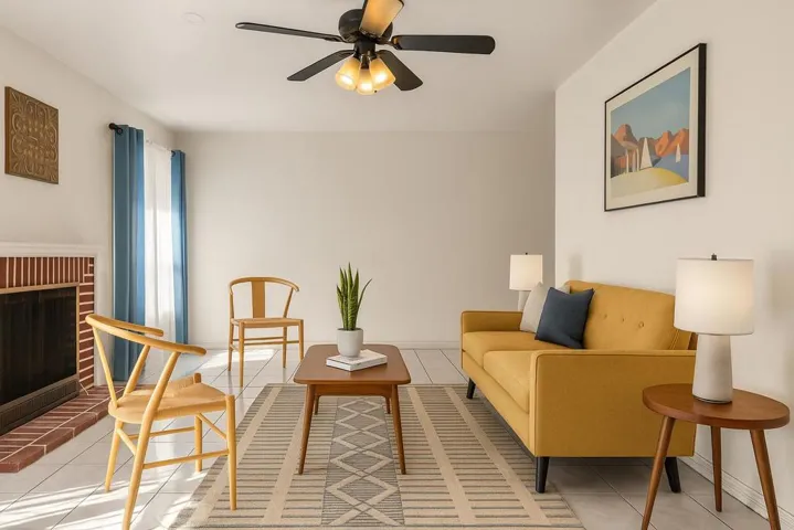 AI Generated Palm Springs Living room