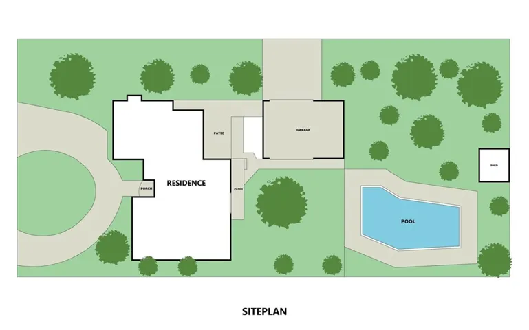 So much wonderful green space at 10357 Lesterford Avenue!