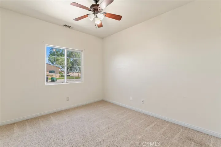 Bed #3 Window & Lighted Ceiling Fan