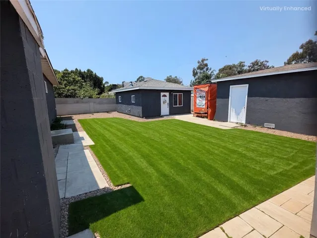 Virtually enhanced Backyard