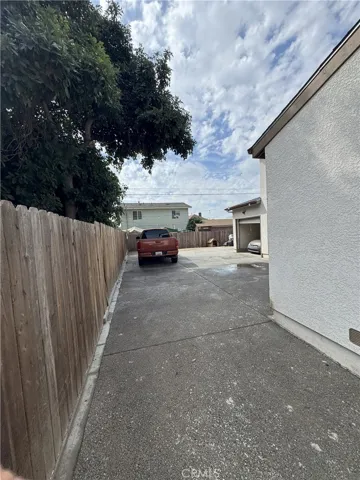 Driveway to the back of property