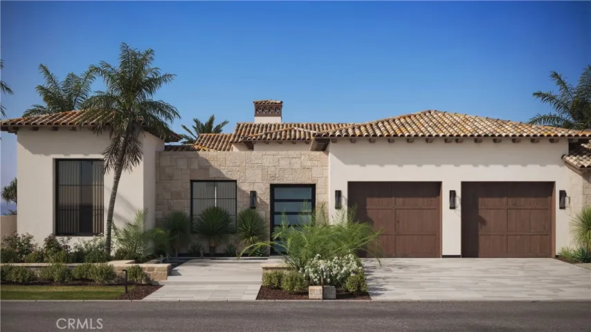 Architectural rendering – front elevation of The Birkdale Estate at Tradition Golf Club.