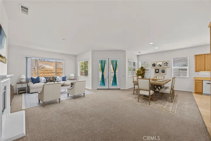 Virtually staged living