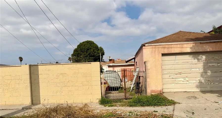 Rear of home (garage)