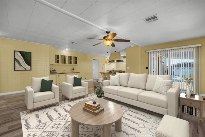 Virtually Staged Family Room